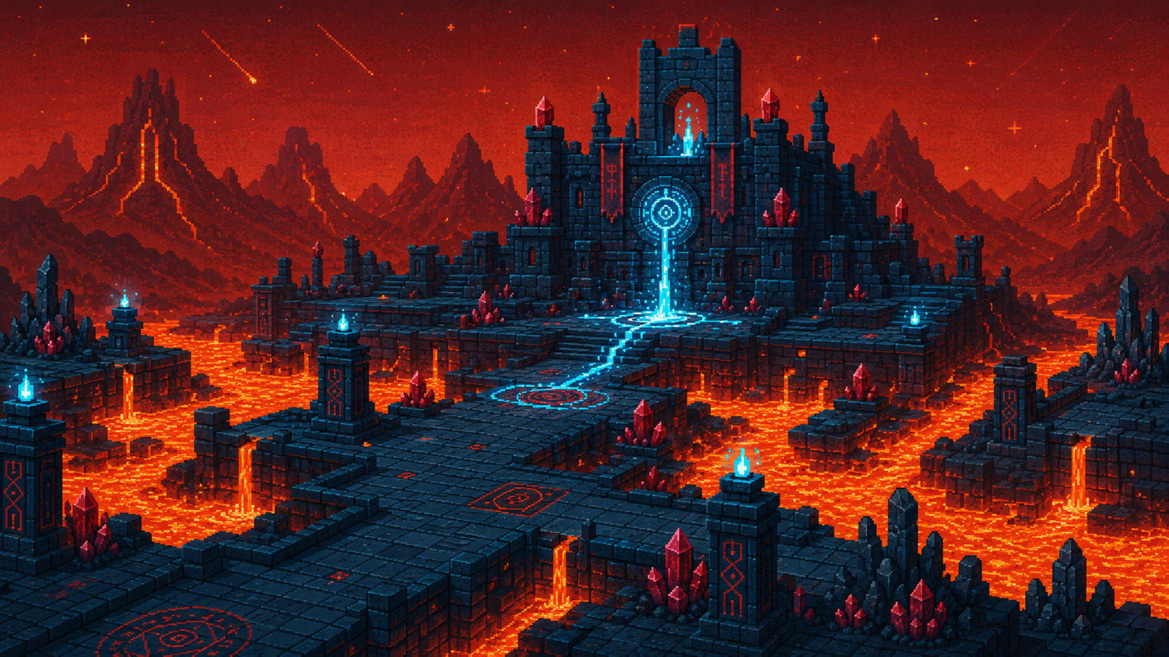 Spell Rush lava arena